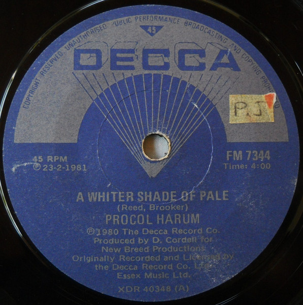 A Whiter Shade Of Pale / Lime Street Blues